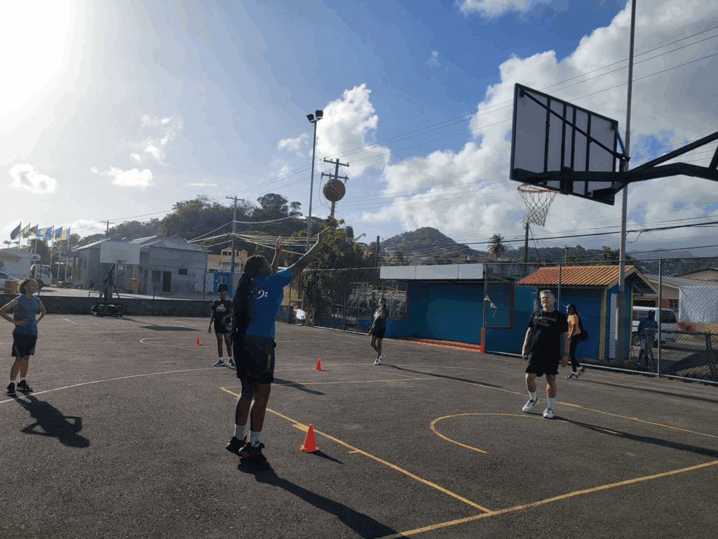The young basketballers were excited to get advice from Coach Tudor.