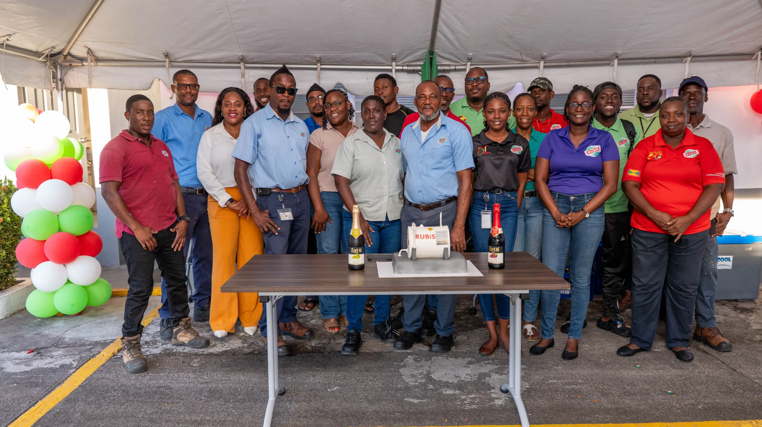 Grenada Terminal and Aviation teams celebrate 15 years